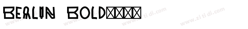 Berlin Bold字体转换